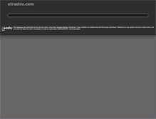 Tablet Screenshot of elrastro.com